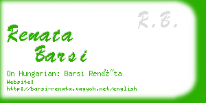 renata barsi business card